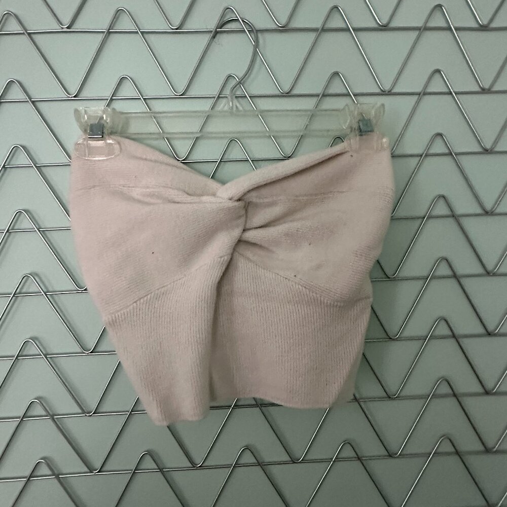 Beginning Boutique "Jessica White Twist Front Bandeau Top"
